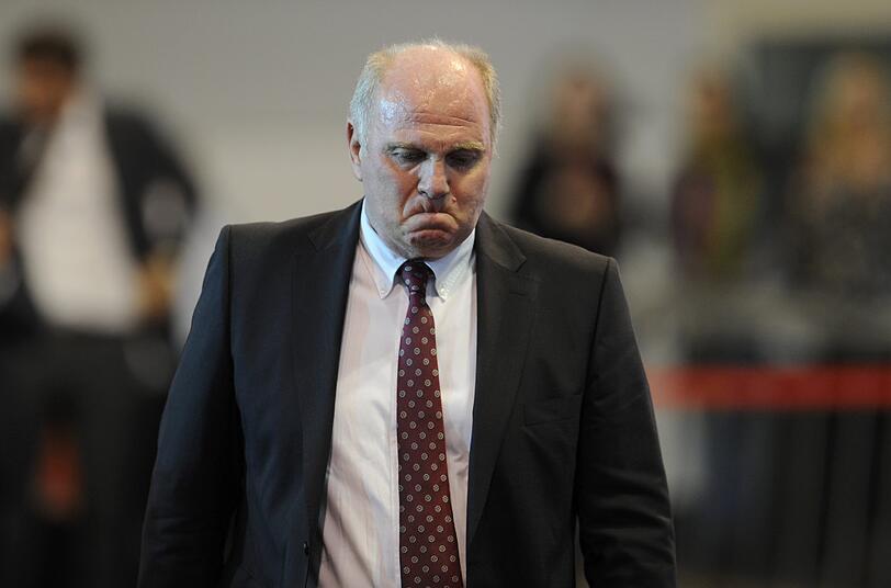Uli Hoeneß am Freitagabend im Audi Dome.