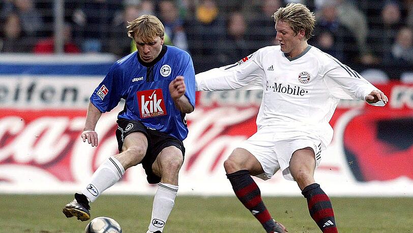 Der "weiße Brasilianer" gegen "Schweini": Als Ansgar Brinkmann (l.) das letzte Mal auf die Bayern traf, galt Basti Schweinsteiger noch als Talent. Der "weiße Brasilianer" gegen "Schweini": Als Ansgar Brinkmann (l.) das letzte Mal auf die Bayern traf, galt Basti Schweinsteiger noch als Talent.