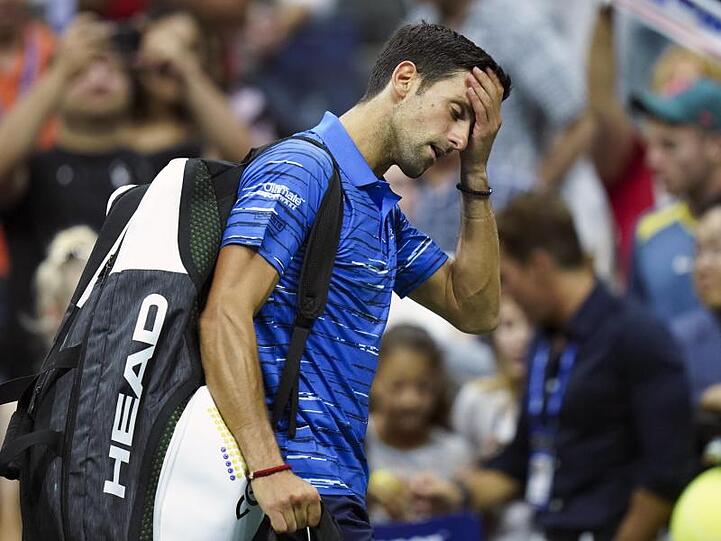 Novak Djokovic hatte Schmerzen in der Schulter.