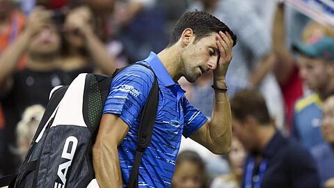 Novak Djokovic hatte Schmerzen in der Schulter.
