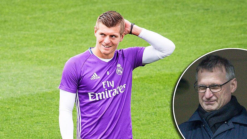 Michael Reschke (r.) war einer der ersten, die Toni Kroos' Talent erkannten.