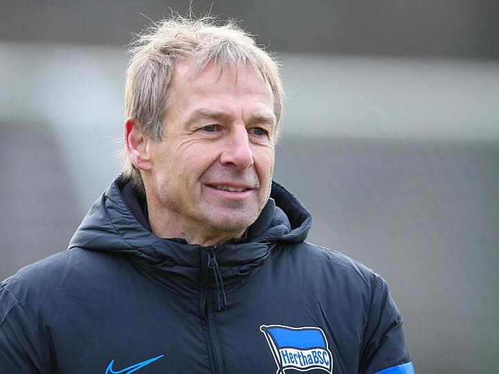 Hertha-Trainer Jürgen Klinsmann plant erst einmal bis zum Sommer.