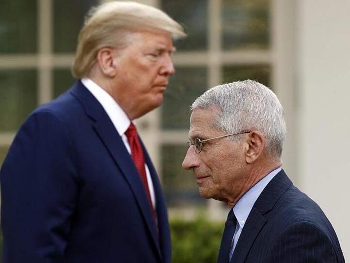 US-Präsident Donald Trump und Anthony Fauci, Direktor des Nationalen Instituts für Infektionskrankheiten.