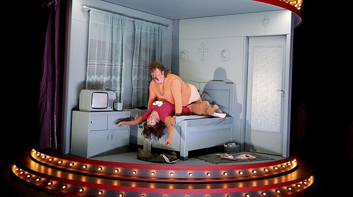 Christoph Franken und Nicola Kirsch in "Der Drang".