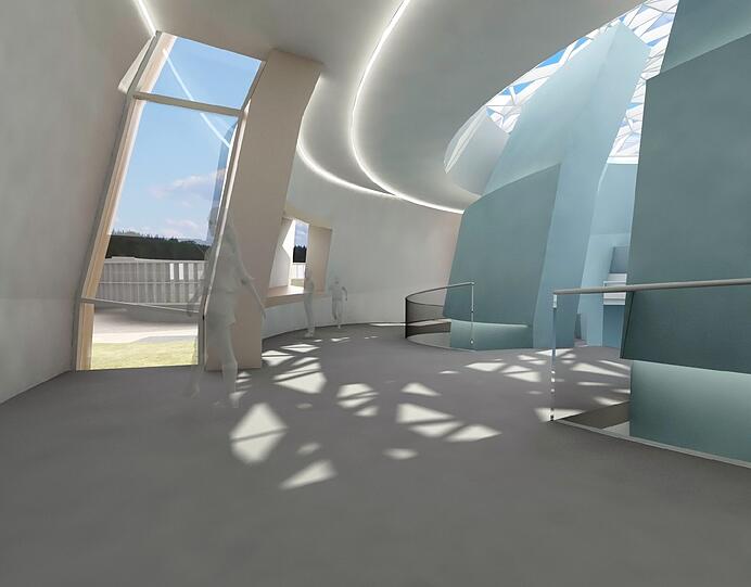 So soll es mal aussehen: Das neue Planetarium in Garching. Hier gibt's die Studien.