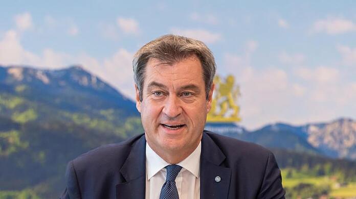 Markus Söder (CSU), Ministerpräsident von Bayern spricht.