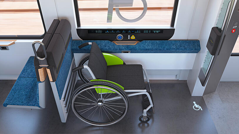 Die neuen Münchner S-Bahnen von innen.