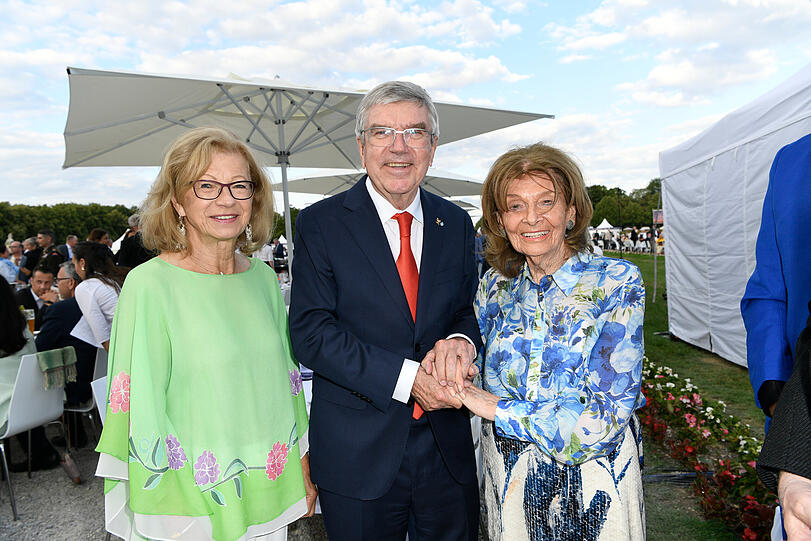Claudia und Thomas Bach mit Charlotte Knobloch Claudia und Thomas Bach mit Charlotte Knobloch