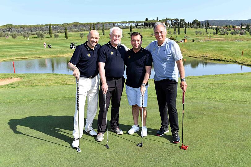 Christian Neureuther, Wolfgang Kubicki, Falk Raudies und Hansi Müller.