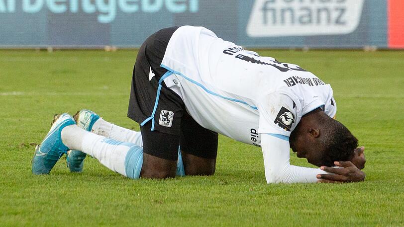 Macht aktuell vor dem Tor eine unglückliche Figur: Löwen-Stürmer Prince Osei Owusu.