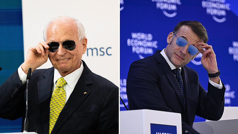 Siko-Gastgeber Wolfgang Ischinger hat sich einen Scherz mit Frankreichs Präsident Emmanuel Macron erlaubt. Siko-Gastgeber Wolfgang Ischinger hat sich einen Scherz mit Frankreichs Präsident Emmanuel Macron erlaubt.