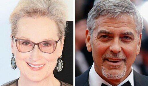 George Clooney stärkte seiner Kollegin Meryl Streep den Rücken.