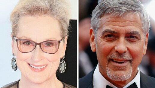George Clooney stärkte seiner Kollegin Meryl Streep den Rücken.