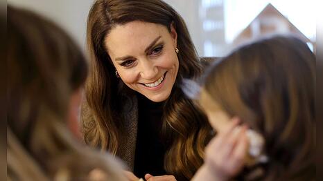 Prinzessin Kate bei einem Besuch im Trauma-Therapiezentrum f&uuml;r Kinder in Bradford.