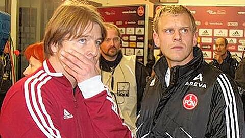Lange Gesichter nach der 0:4-Klatsche gegen den HSV: Club-Trainer Michael Oenning und sein Kapitän Andreas Wolf.