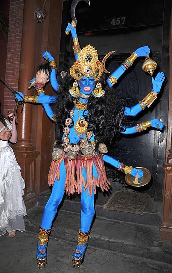 Als Hindu-Göttin Kali zeigte sich Heidi Klum 2008