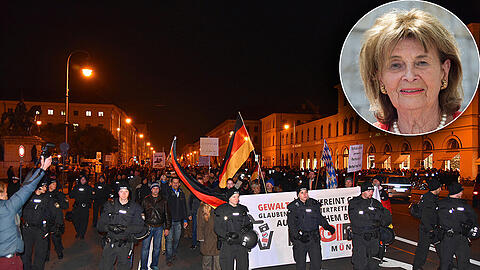 Charlotte Knobloch, die Präsidentin der Israelitischen Kultusgemeinde München und Oberbayern, bezeichnet die Pegida-Bewegung als "rassistisch, fremdenfeindlich, antisemitisch &ndash; kurzum menschenverachtend".