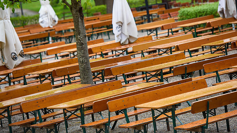 Noch herrscht kein Biergarten-Wetter in München.