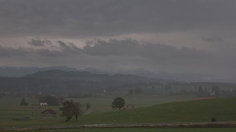 In Bayern gab es Gewitter.