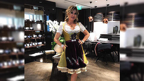 Carmen Geiss in einem Dirndl von Lola Paltinger