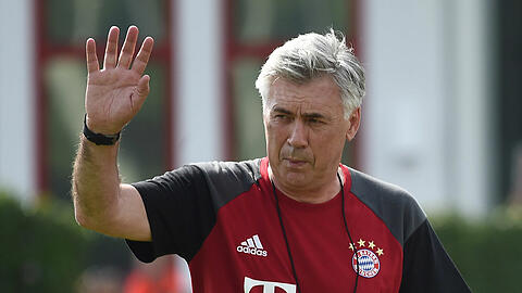 Carlo Ancelotti beim Trainingsauftakt im vergangenen Jahr.