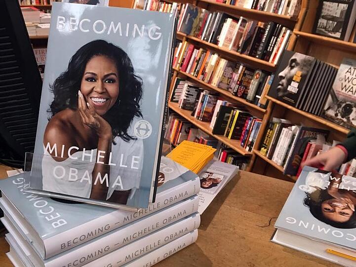 Michelle Obamas Autobiografie "Becoming" ("Werden") wird ein Renner für den Buchhandel.