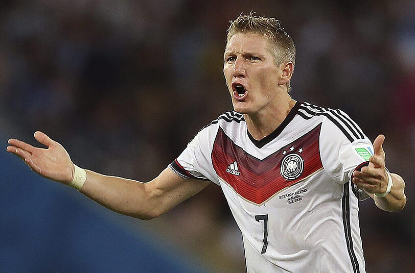 Zwar noch verletzt, aber im vorlaufigen Kader: Kapitän Bastian Schweinsteiger.
