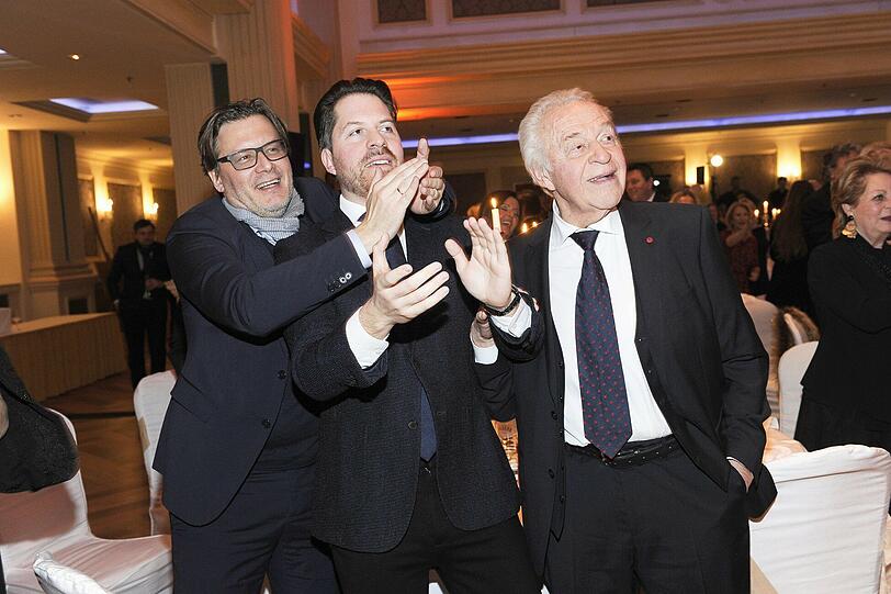 Philipp Weck (Sohn von Peter Weck), Daniel Serafin und Harald Serafin