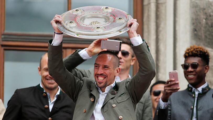 Franck Ribery Meisterschaft Marienplatz
