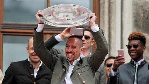 Franck Ribery Meisterschaft Marienplatz