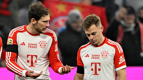 Leon Goretzka (l.) und Joshua Kimmich stehen beim FC Bayern unter Beobachtung.
