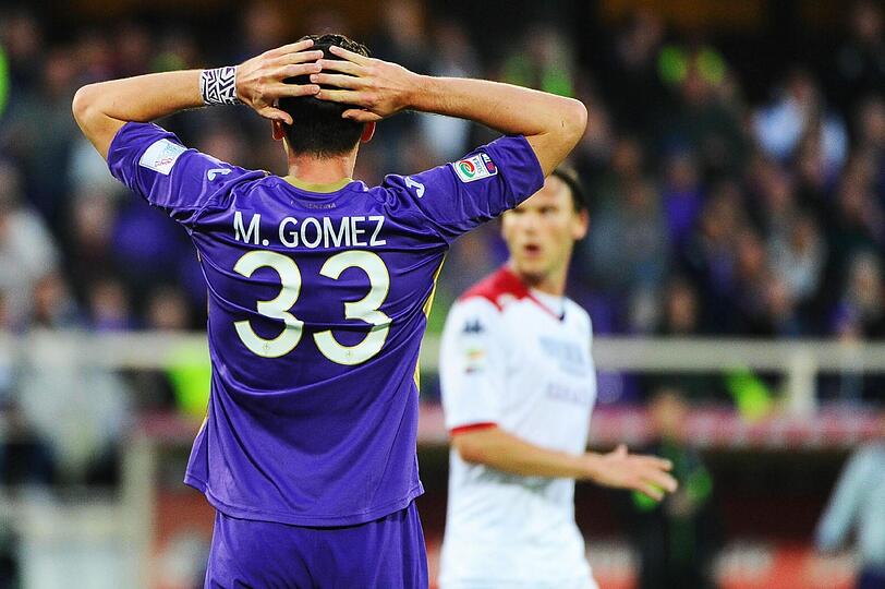 Florenz-Stürmer Mario Gomez hofft auf ein Fußball-Wunder gegen den FC Sevilla.
