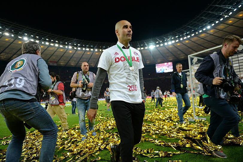 Überwältigt von den Gefühlen: Pep Guardiola.