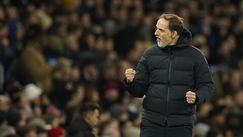 Befreit und gelöst: Nach der Klatsche in Frankfurt war der souveräne Sieg in Manchester Balsam für Seelen der Bayern-Stars und Trainer Thomas Tuchel.