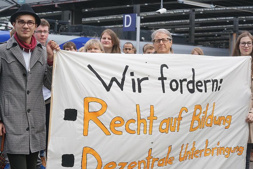 Die Bilder von der Kundgebung "Geflüchtete &ndash; Willkommen in München" im Hauptbahnhof.