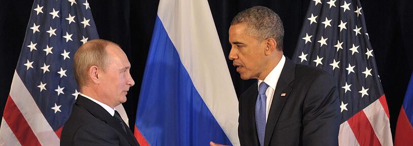 US-Präsident Obama (r.) sieht das russische Vorgehen in Syrien kritisch.