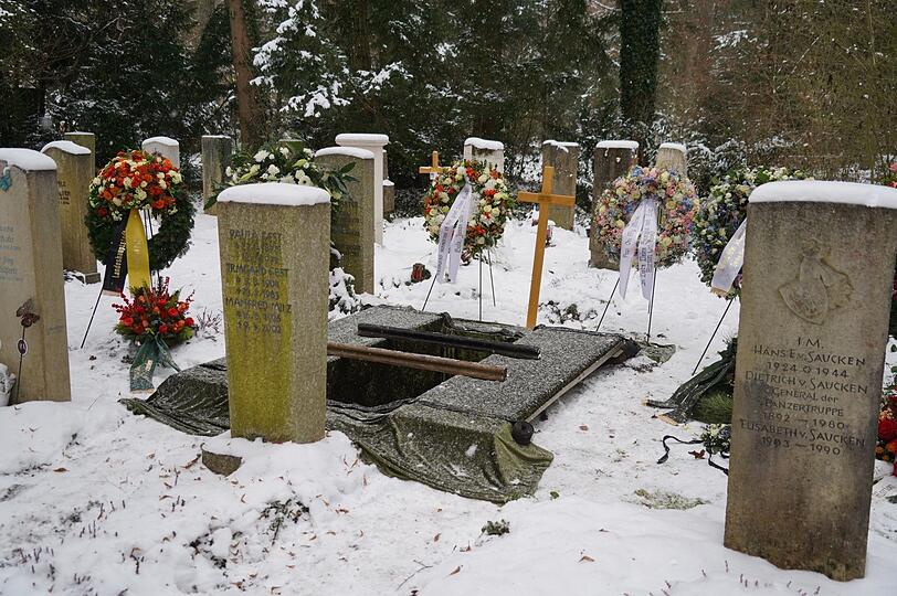 Das Grab Georg Maiers auf dem Sollner Waldfriedhof.
