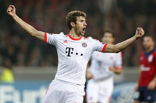 Als &bdquo;Mehmet-Scholl-Sieg&ldquo; bezeichnete Thomas Müller den Erfolg gegen den Tabellenelften der französischen Liga und erlaubte sich damit einen kleinen Seitenhieb gegen den ehemaligen Bayern-Spieler Scholl.