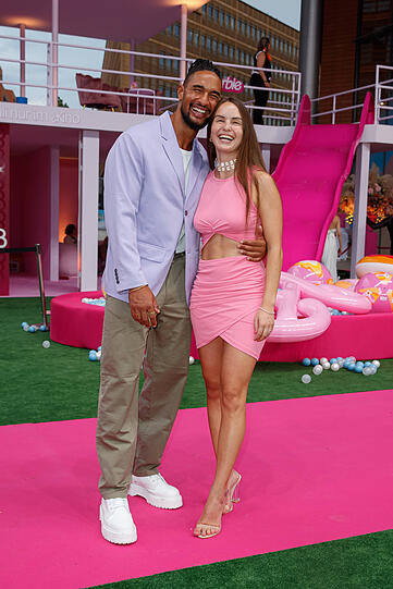 Deutschlandpremiere - Barbie Dee David Jackson mit Freundin Lisa Mieschke bei der Deutschlandpremiere zu dem Kinofilm Barbie im Theater am Potsdamer Platz am 15.07.2023 in Berlin. *** German premiere Barbie Dee David Jackson with girlfriend Lisa Mieschke at the German premiere of the movie Barbie at the Theater am Potsdamer Platz on 15 07 2023 in Berlin Copyright: xEventpressxKochanx