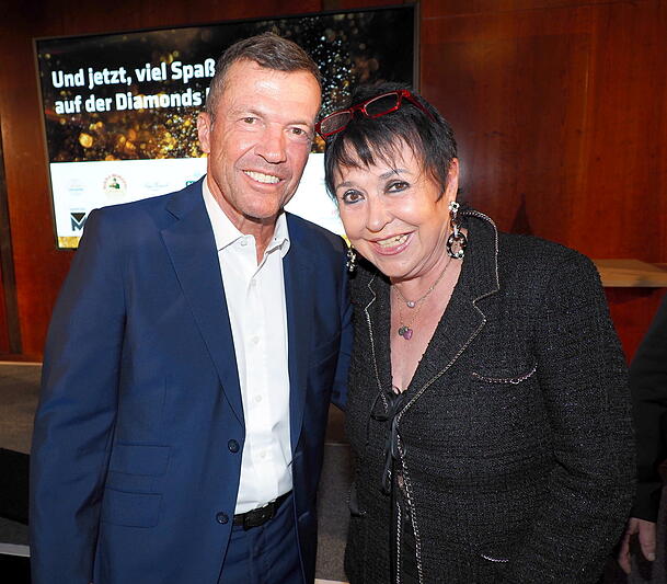 Lothar Matthäus mit Uschi Ackermann.
