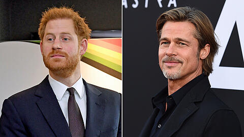 Ob Prinz Harry über diesen Witz lachen konnte? Bei einer Preisverleihung macht sich Hollywood-Star Brad Pitt in seiner Dankesrede über den Megxit lustig.