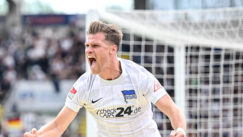 Florian Niederlechner erzielte am Wochenende den Siegtreffer für Hertha BSC gegen Ulm.