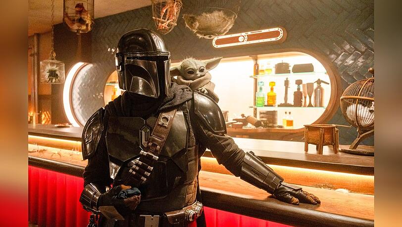 Auf Disney+ bereits in einer Serie h&ouml;chst erfolgreich: "The Mandalorian" mit Grogu.