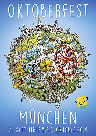 Welches Motiv wird zum Wiesnplakat 2019? 52 Motive stehen insgesamt online zur Auswahl.