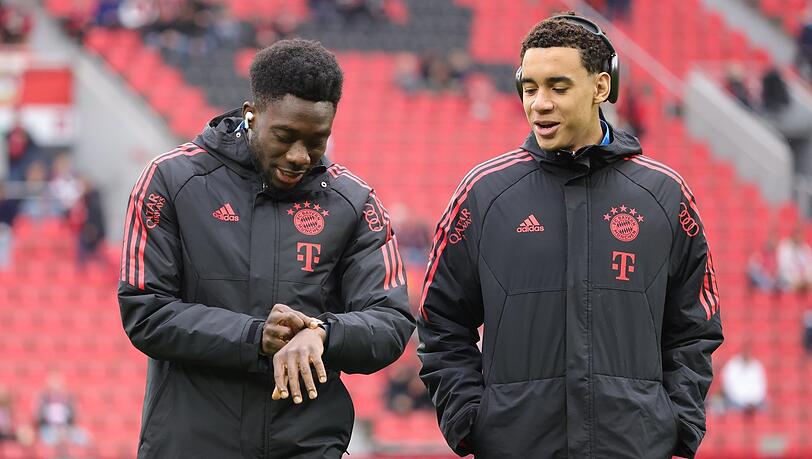 Wird er fürs BVB-Spiel fit? Jamal Musiala (r.). Wird er fürs BVB-Spiel fit? Jamal Musiala (r.).
