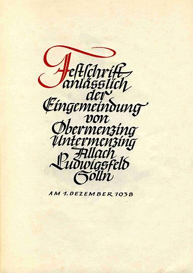 Dem Thema "Allach, Ober- und Untermenzing 75 Jahre bei München" widmet sich eine Ausstellung im ASZ Obermenzing.
