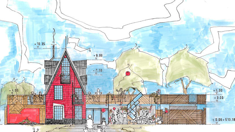 Mit Terrasse, ohne Konsumzwang: So stellt sich Julian Hahn sein Projekt vor.
