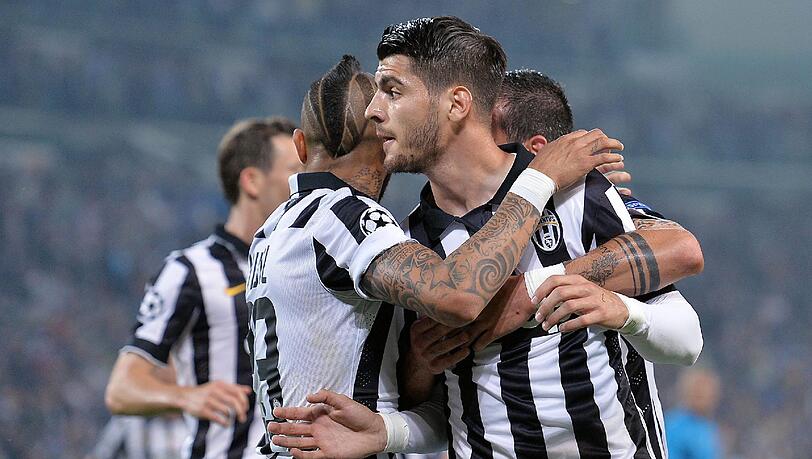 Die Juve-Spieler konnten jubeln. Die Juve-Spieler konnten jubeln.