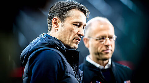 Trainer Niko Kovac (li.) - kam von Eintracht Frankfurt zum FC Bayern.