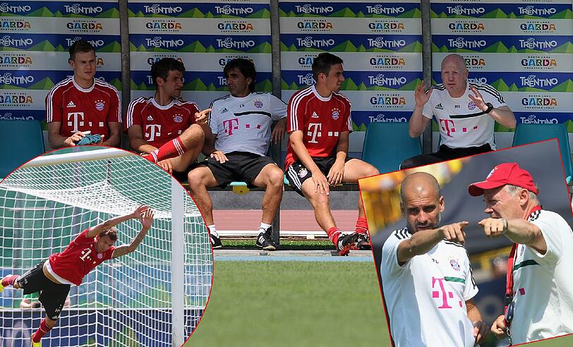 Die Bayern trainieren ein letztes Mal vor dem Testspiel gegen Brescia Calcio. Hier die Bilder vom Training!